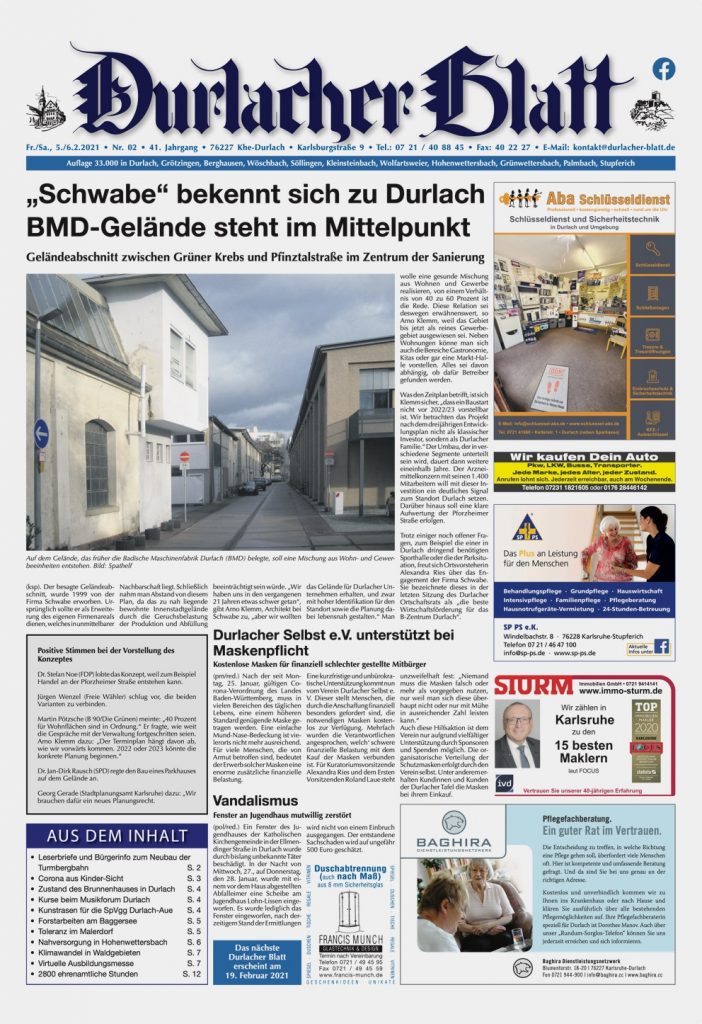 Durlacher Blatt - Ausgabe vom 5. Februar 2021
