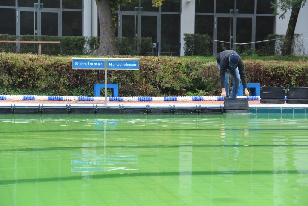 Das Wölfle winterfest machen: Helfer sind am Samstag, 9. Oktober 2021, ab 9 Uhr im Freibad Wolfartsweier gefragt. Auch in der Herbst- und Winterpause muss das Freibad laufende Kosten decken und benötigt Spielraum für Investitionen, so dass der Förderverein weiter Spenden sammelt. Foto: Verein.