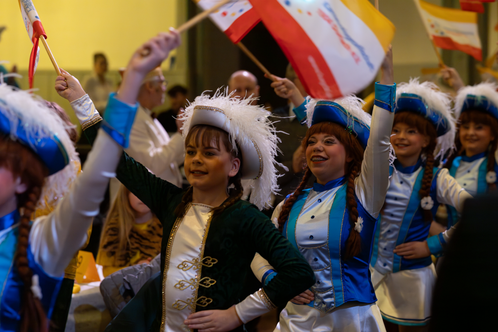Karlsburggarde bei der Prunksitzung. – Foto: Verein.